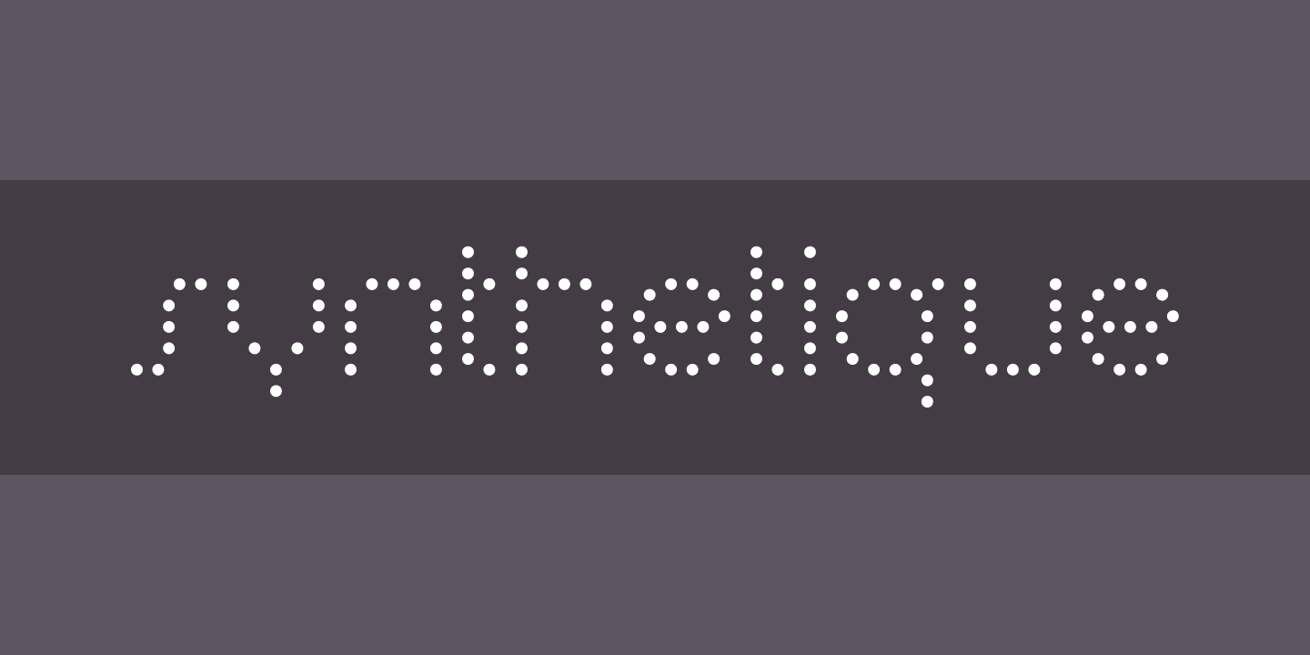 Шрифт Synthetique